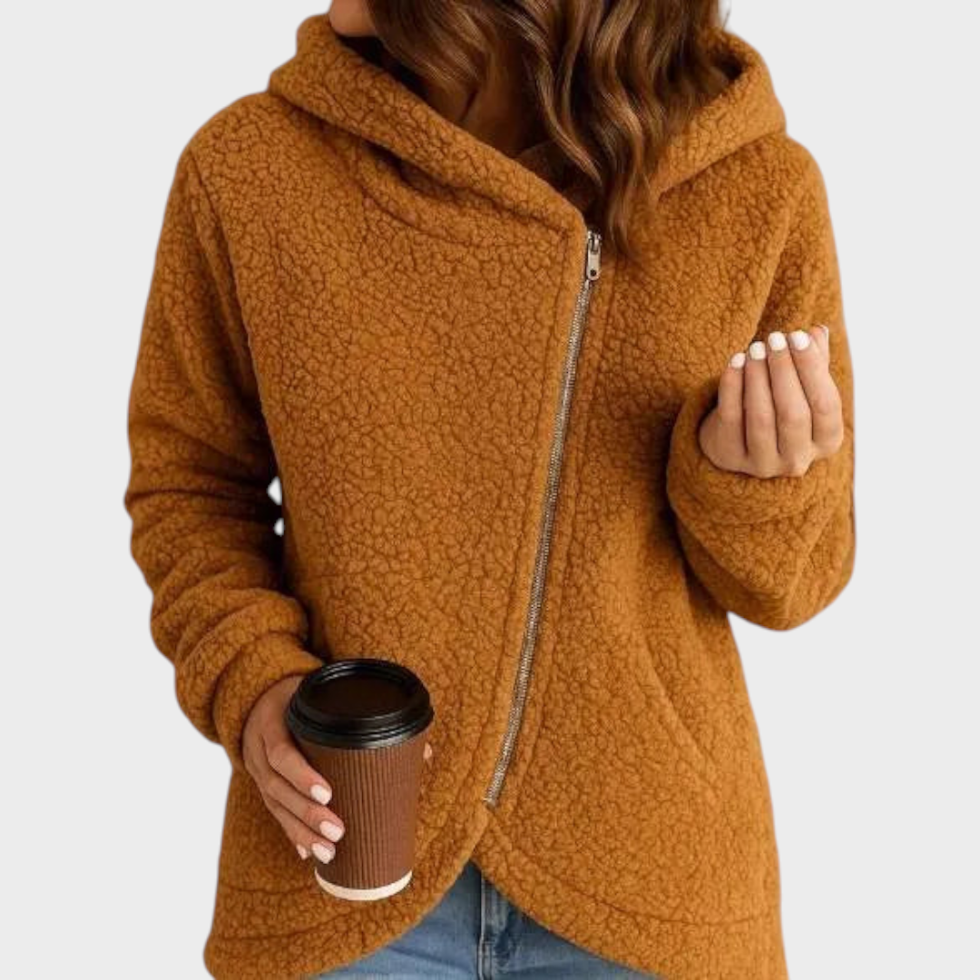 Yumi | Νέο γυναικείο φαρδύ casual μάλλινο φούτερ με μακριά μανίκια