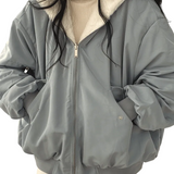 Νάπολη - Oversized Ζακέτα με Φερμουάρ (Oversized Zip Jacket)