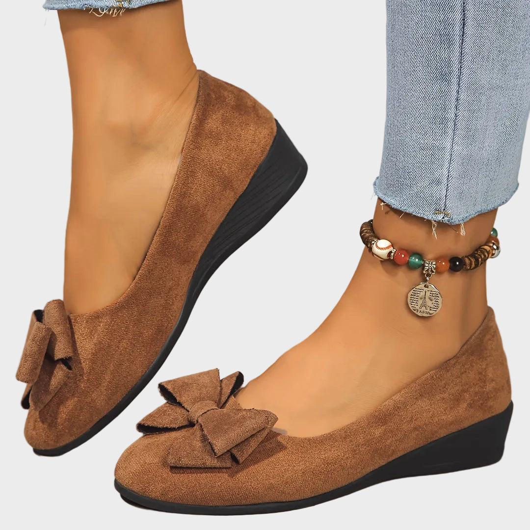 Fransiska -Αναπνέοντα Αντιολισθητικά Μοκασίνια με Παπιγιόν