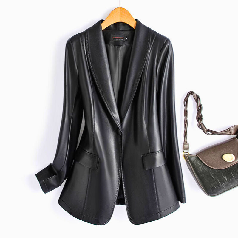 Riviera Δερμάτινο Μπλέιζερ