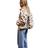 Ecru - Φλοράλ Ζακέτα Fleece Alice (Φλοράλ Ζακέτα Fleece Alice)