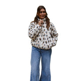 Ecru - Φλοράλ Ζακέτα Fleece Alice (Φλοράλ Ζακέτα Fleece Alice)