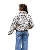 Ecru - Φλοράλ Ζακέτα Fleece Alice (Φλοράλ Ζακέτα Fleece Alice)