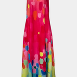 Enna Πολύχρωμο Αμάνικο Φόρεμα με Λαιμόκοψη V