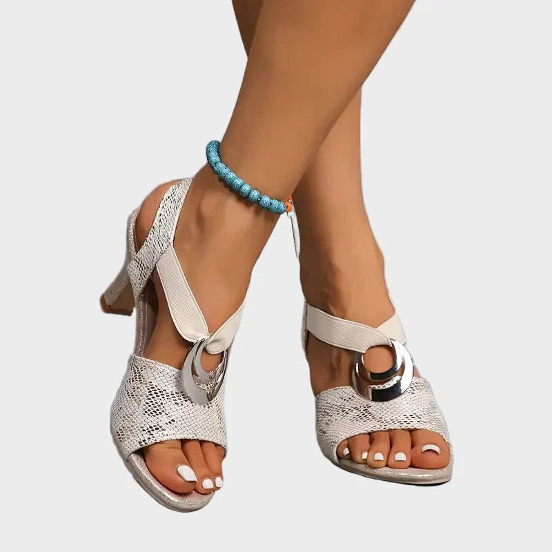 Liza | Ορθοπεδικό Στυλάτο Σανδάλι με Ψηλό Τακούνι