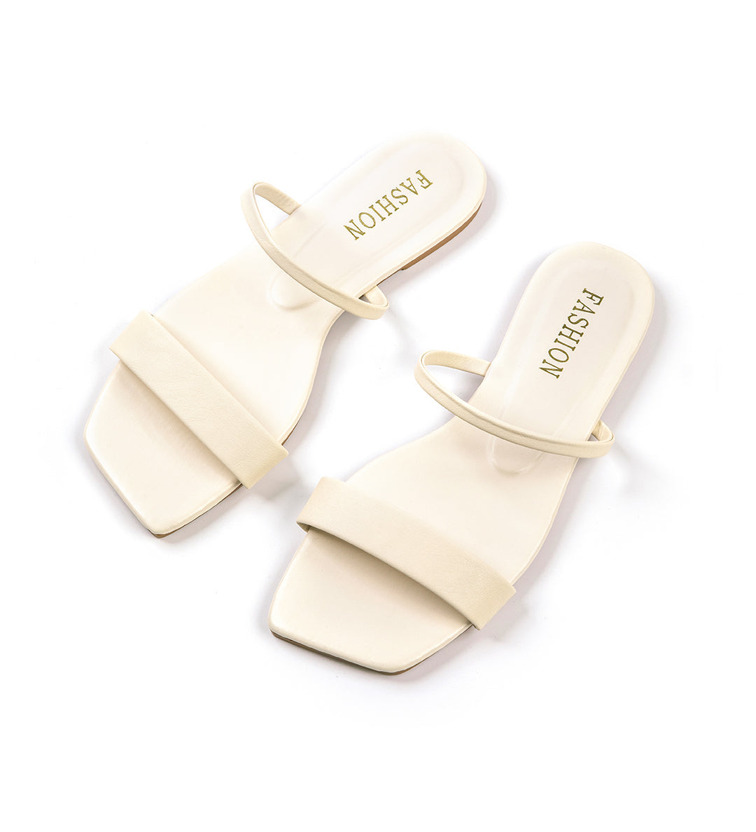 Βασικά Flat σανδάλια με τετράγωνη μύτη