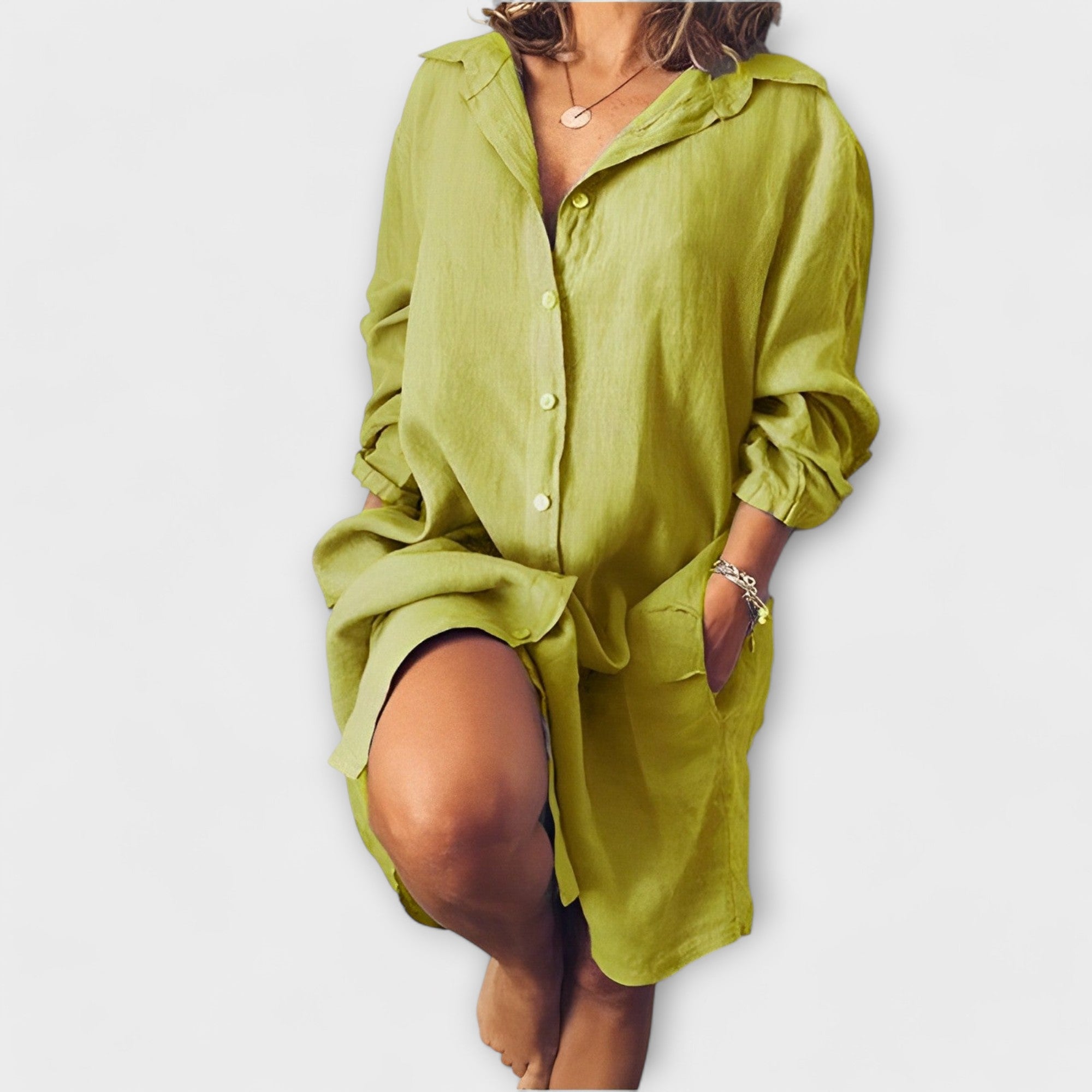 Καθημερινή λινή μπλούζα