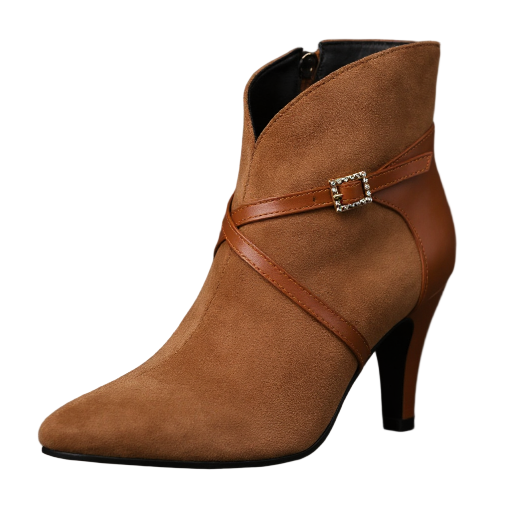 Πενelope μπότα αστραγάλου με μυτερή μύτη