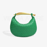 Αλεξάνδρα – Τσάντα με Υφαντό Σχέδιο και Χρυσό Χερούλι