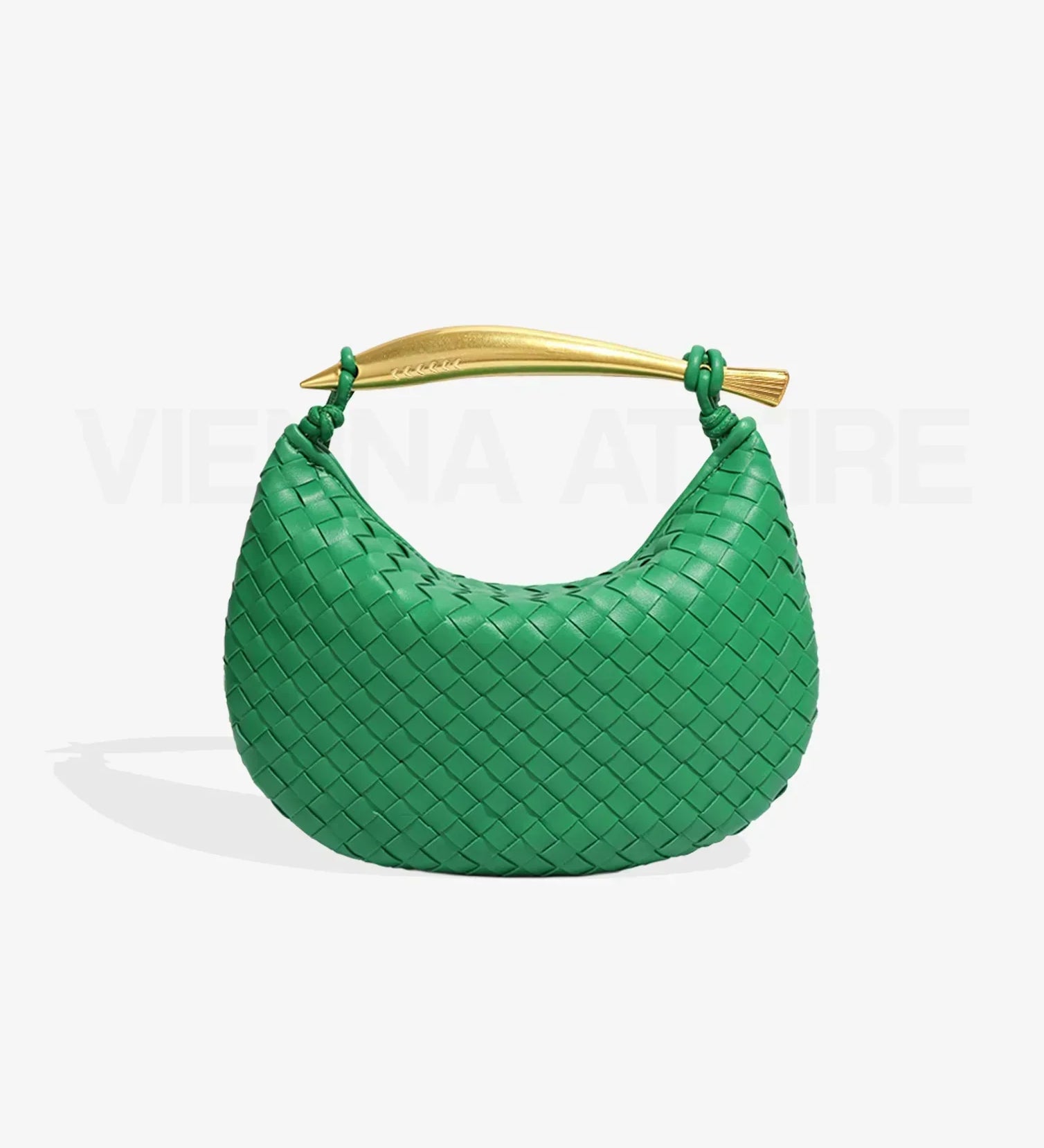 Αλεξάνδρα – Τσάντα με Υφαντό Σχέδιο και Χρυσό Χερούλι