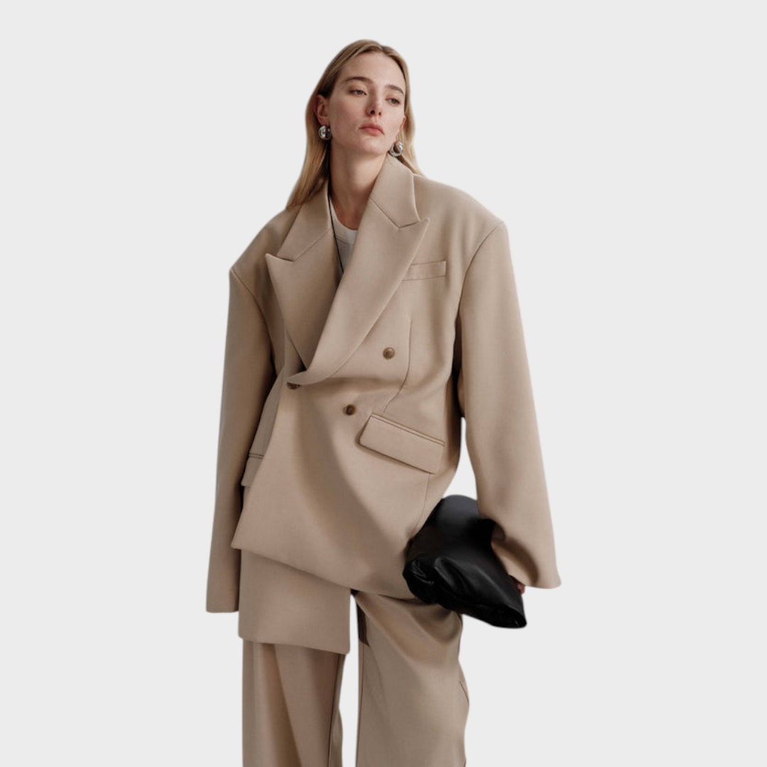 Belen | Oversized Frame Blazer - Χακί