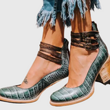 Βερόνικα – Vintage Πέδιλα με Λουράκι στον Αστράγαλο