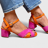 Norma Elegant σανδάλια με άνετο τακούνι και ρυθμιζόμενο λουράκι