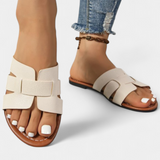 Silvia σανδάλια με κλασικό σχέδιο και γεωμετρικό κόψιμο