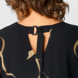 Jillian Μαύρο Φόρεμα Caftan