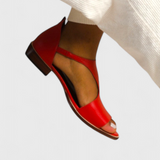 Doina Elegant Eco-Leather σανδάλια με μυτερή μύτη και χαμηλό τακούνι