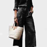 Σετ Sabina Ροζ με Αέρινο Πουκάμισο και Παντελόνια Κάπρι