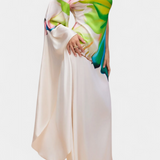 Beryl Ασύμμετρο Μονόμανικο Φόρεμα με Στάμπα