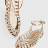 Sofica Σανδάλια με λουράκι αστραγάλου ασημί