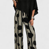 Σετ Aleida Ασύμμετρο με Τοπ και Στάμπα Παντελόνι