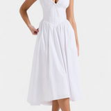 Margie Μίντι Φόρεμα με Λαιμόκοψη V και Ρομαντική Φλοράλ Στάμπα