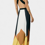 Νάβα Μακρύ Πολυμορφικό Φόρεμα με Ανοιχτή Πλάτη και Ευέλικτη Σιλουέτα