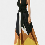 Νάβα Μακρύ Πολυμορφικό Φόρεμα με Ανοιχτή Πλάτη και Ευέλικτη Σιλουέτα