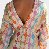 Shanice Μάξι Φόρεμα με Γεωμετρική Στάμπα