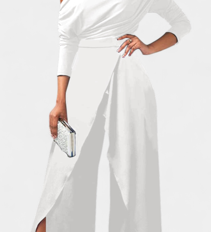 Brina Ολόσωμη Φόρμα Tie Dye με Ανοιχτούς Ώμους και Σκίσιμο