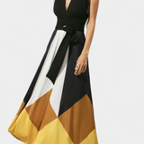 Νάβα Μακρύ Πολυμορφικό Φόρεμα με Ανοιχτή Πλάτη και Ευέλικτη Σιλουέτα