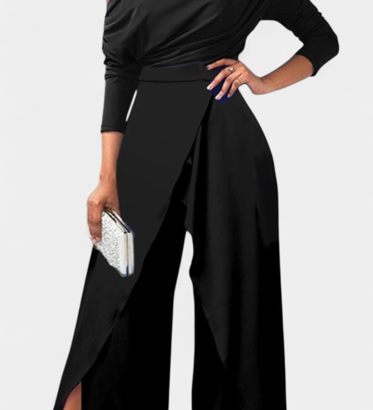 Brina Ολόσωμη Φόρμα Tie Dye με Ανοιχτούς Ώμους και Σκίσιμο