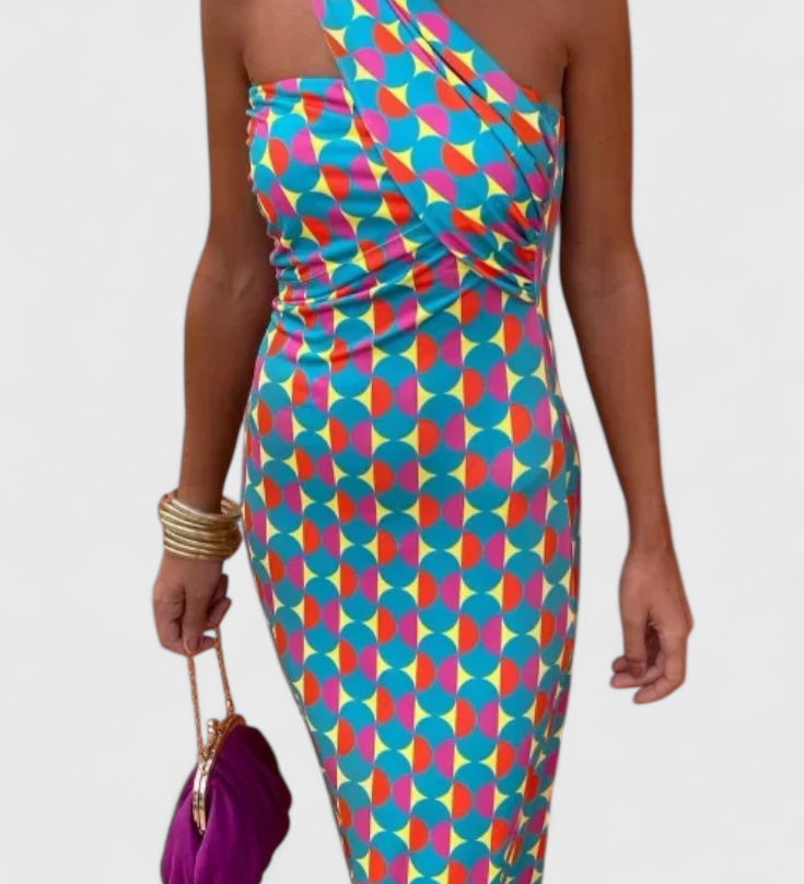 Julissa Βραδινό Μάξι Φόρεμα με Γυμνούς Ώμους