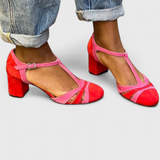 Noiré κομψά σανδάλια με άνετο τακούνι και στήριξη αστραγάλου