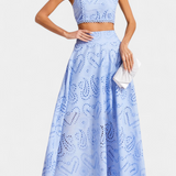 Danitza Ρομαντικό Σετ με Δαντέλα και Διάτρητο Φλοράλ Σχέδιο