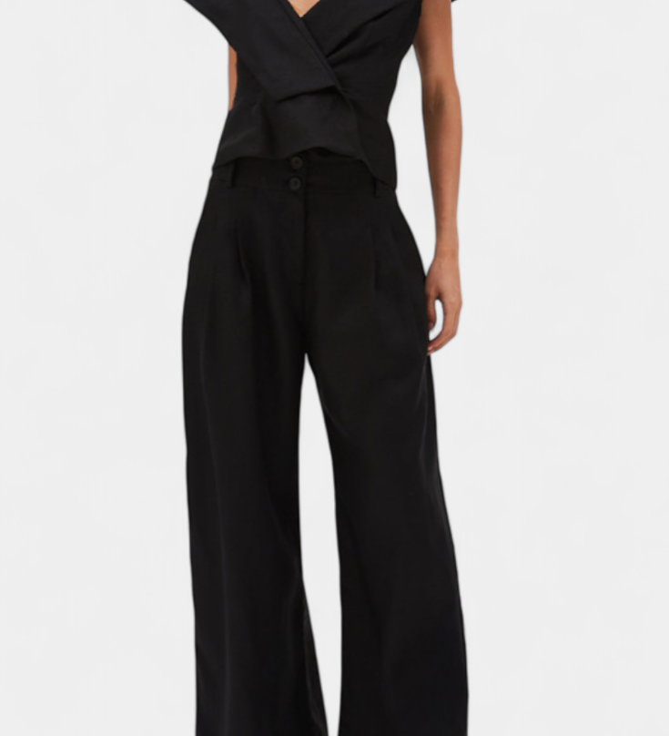 Χέιντεν | Σετ με Ασύμμετρο Τοπ και Παντελόνι Παλάτσο