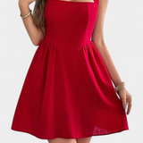 Kassandra Μίνι Φόρεμα Halter με Ανοιχτή Πλάτη και Τσέπες