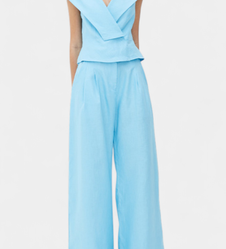 Χέιντεν | Σετ με Ασύμμετρο Τοπ και Παντελόνι Παλάτσο