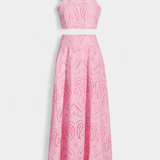 Danitza Ρομαντικό Σετ με Δαντέλα και Διάτρητο Φλοράλ Σχέδιο