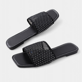 Iva σανδάλια με Glitter και τετράγωνο δάχτυλο