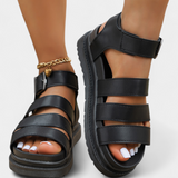 Renee Σανδάλια Πλατφόρμας με Πολλαπλές Λουράδες και Κλείσιμο με Πόρπη