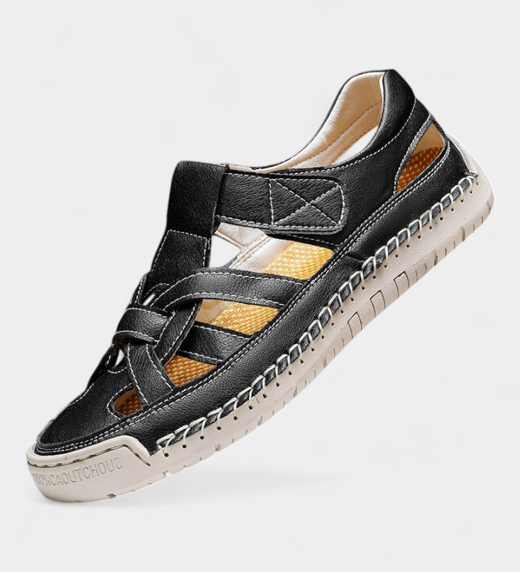 Εργονομικά πέδιλα από συνθετικό δέρμα Kaia κομμένα στο πλάι