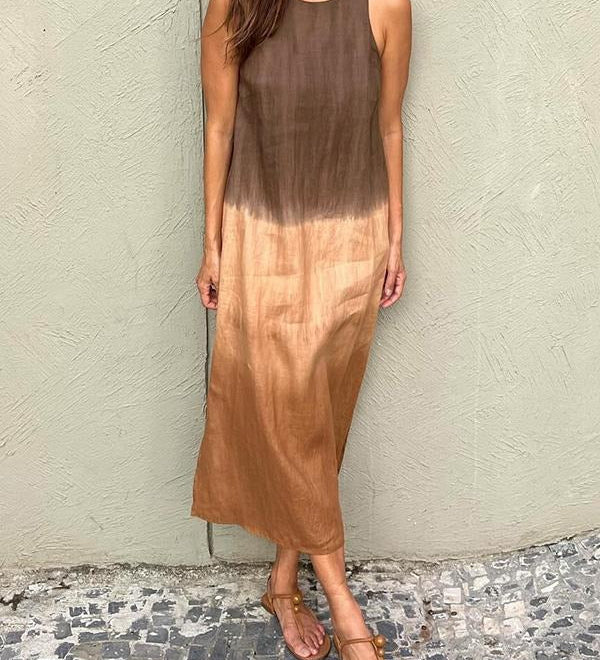 AMALIA | Μακρύ φόρεμα με φυσικό στυλ και άνεση για κάθε περίσταση