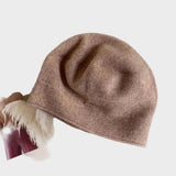 Suz - Μπερές από μαλακό μείγμα κασμίρ σε χαλαρή γραμμή