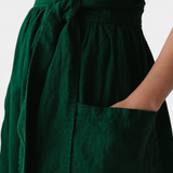 Cressida Βαμβακερό Φόρεμα με Λαιμόκοψη V και Ρυθμιζόμενη Μέση