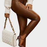 Celene | Δερμάτινο Παντελόνι με Στάμπες