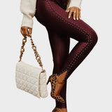 Celene | Δερμάτινο Παντελόνι με Στάμπες