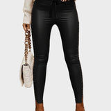 Celene | Δερμάτινο Παντελόνι με Στάμπες