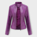 Δερμάτινο Κομψό Σακάκι με Μοντέρνα Γραμμή και Διαχρονικό Στυλ