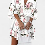 Φόρεμα Eliza Μίνι με μπροστινό κόμπο και βολάν