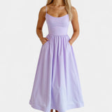 Marvelle Αέρινο Μίντι Φόρεμα χωρίς Μανίκια